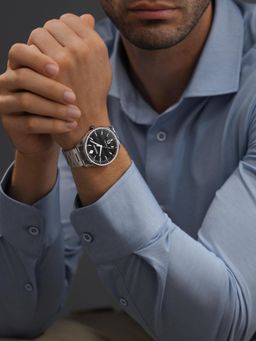 Sandoz - Black Stainless Steel Analog Watch (Szwgh0001110)