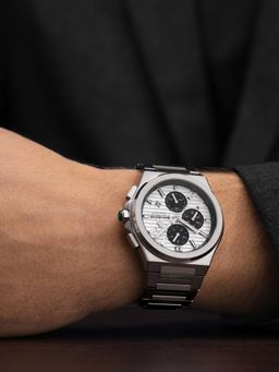 Sandoz - Silver Stainless Steel Chronograph Watch (Szwgi0000824)