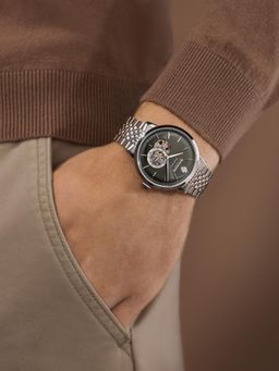 Sandoz - Grey Stainless Steel Analog Watch (Szwgl0000503)