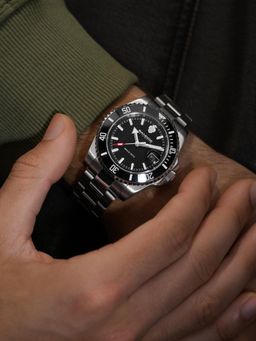 Sandoz - Black Stainless Steel Analog Watch (Szwgl0001201)