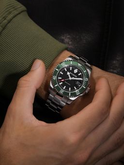 Sandoz - Black Stainless Steel Analog Watch (Szwgl0001202)