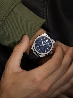 Sandoz - Blue Stainless Steel Analog Watch (Szwgr0000822)