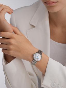 Sandoz - White Stainless Steel Analog Watch (Szwlg0001701)