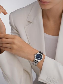 Sandoz - Blue Stainless Steel Analog Watch (Szwlh0000832)