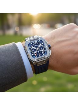 Tornado - Blue Stainless Steel Chronograph Watch (T26101-Xfnn)