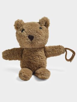 Mi Arcus - Silicone Pacifier Holder Plush Animal Detachable Toy Brown for Baby (0-6 Months)