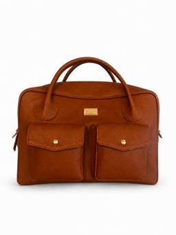 RASHKI - Volo 15 inch Unisex Laptop Bag With Detachable Strap - Tan