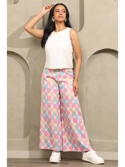 Soch - Womens Off White Cotton Blend Solid Co-Ord Set