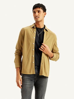 Levi's - Khaki Mens Solid Slim Fit Shirt