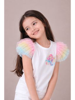 Bubble Berry - Girl'S 100% Cotton Ruffled Top