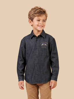 U.S. POLO ASSN. - Grey Heathered Boxy Fit Shirt