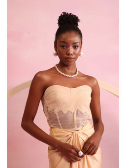 Orthodox - Cream Blossom Edge Corset Top