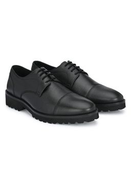 Delize - Mens Black Derby Shoes