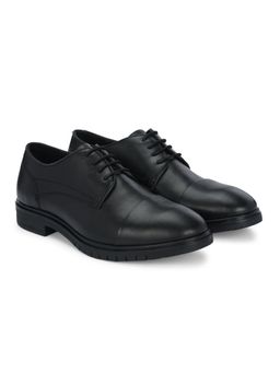 Delize - Mens Black Derby Shoes