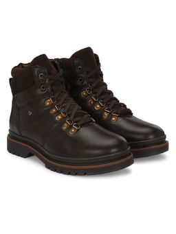 Delize - Leather Brown Mens Leather Ankle Boots