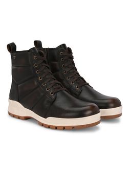 Delize - Mens Brown Derby Ankle Boots