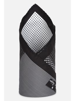 Louis Philippe - Men Grey Print Casual Pocket Square