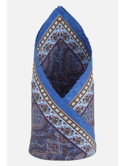 Louis Philippe - Men Blue Print Party Pocket Square
