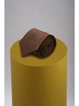 Louis Philippe - Men Brown Embroidered Tie