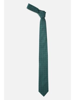 Louis Philippe - Men Green Embroidered Tie
