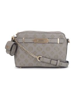Guess - Bea Double Zip Crossbody Beige Sling And Cross Bags