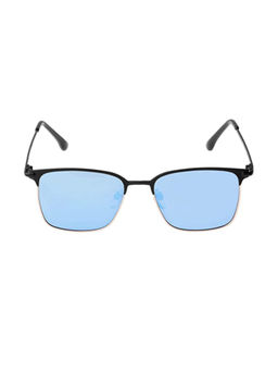 Gio Collection - UV Protected Rectangle Unisex Sunglasses - Multi-Color Frame