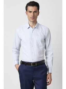 Peter England - Men Blue Regular Fit Formal Shirt