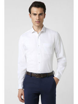 Peter England - Men White Slim Fit Formal Shirt