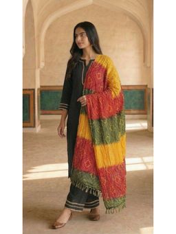 Zamour - Women Multi-Color Chiffon Printed Dupatta