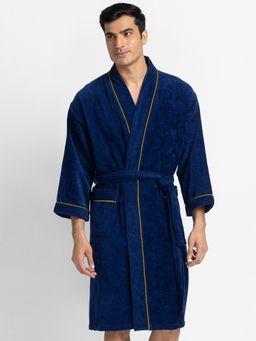 BIANCA - Luxurious Ultra Soft Bath Robe -1pc (Cooltex) Solid-Indigo