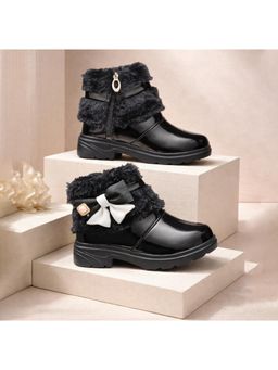 FREEPLAY - Girls Black Stylish Fashion Casual Boots