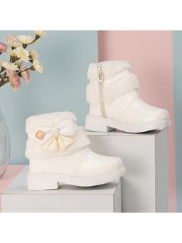 FREEPLAY - Girls White Stylish Fashion Casual Boots
