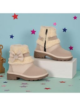 FREEPLAY - Girls Beige Trendy Fashion Casual Boots