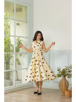 Make believe by Ritika - Cream Lucky Charm Dress