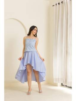 Make believe by Ritika - Lavender Make You Look Top with Skirt