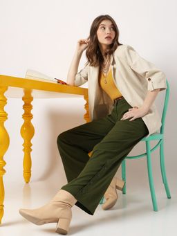 VERO MODA - Women Green Casual Wear Pant