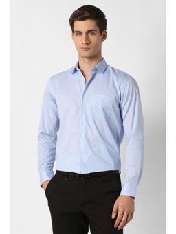 Peter England - Men Light Blue Nuvo Fit Full Sleeves Formal Shirt
