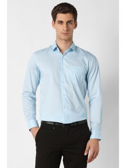 Peter England - Men Light Blue Nuvo Fit Full Sleeves Formal Shirt