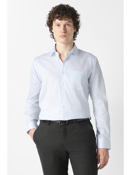 Van Heusen - Men Light Blue Print Full Sleeves Wedding Shirt