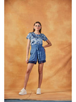 Banka Silk - Talia Light Blue Top