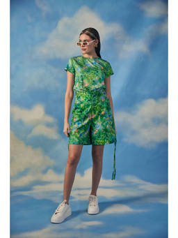 Banka Silk - Talia Green Top