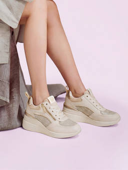 U.S. POLO ASSN. - Women Beige Liora 2.0 Light Weight Sneakers