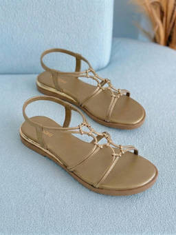 Mochi - Women Gold Casual Sandals