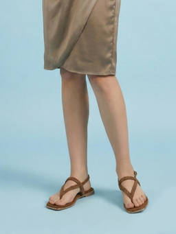 Mochi - Women Brown Casual Sandals
