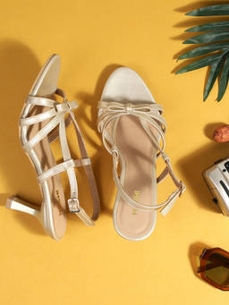 Mochi - Women Gold Stiletto Heels