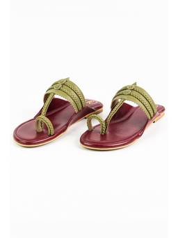 PREET KAUR - Women Green Flats