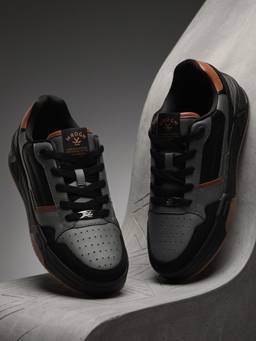 WROGN - Men Black Martini Coral Sneakers