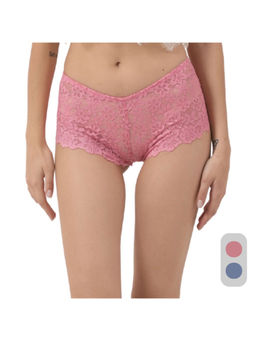 Da Intimo - Multi-Color Multi-Color Lace Mid Waist Boyshorts Panty (Pack of 2)