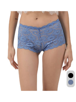 Da Intimo - Multi-Color Multi-Color Lace Mid Waist Boyshorts Panty (Pack of 2)