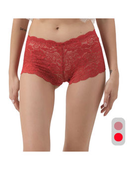 Da Intimo - Multi-Color Multi-Color Lace Mid Waist Boyshorts Panty (Pack of 2)